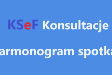 Konsultacje KSeF - harmonogram spotkań